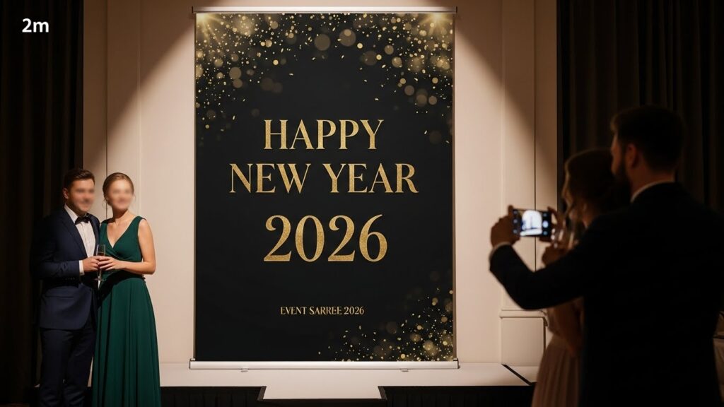 Happy New Year 2026 Banner