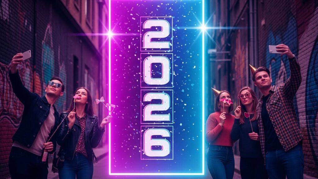 Happy New Year 2026 Banner